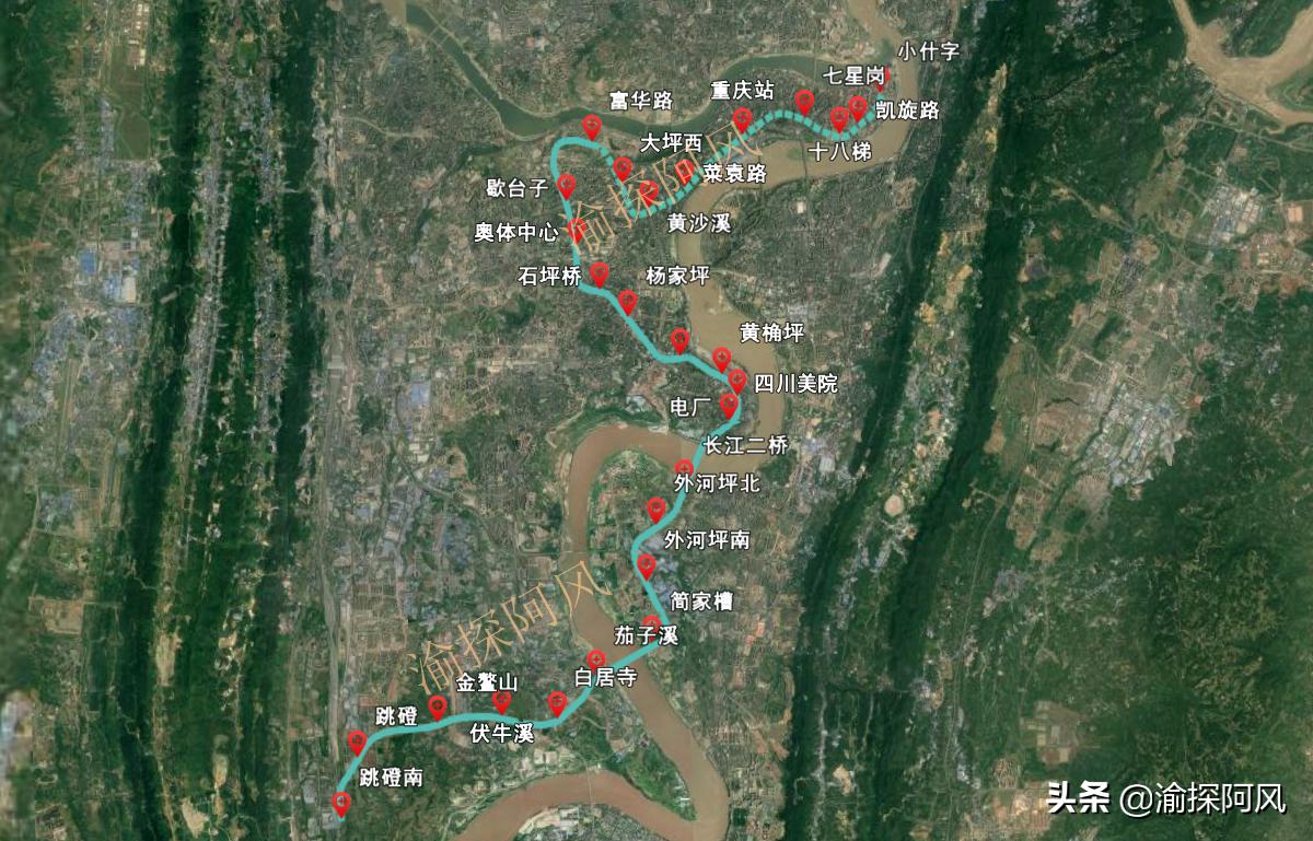 “重庆最新地铁线路图”