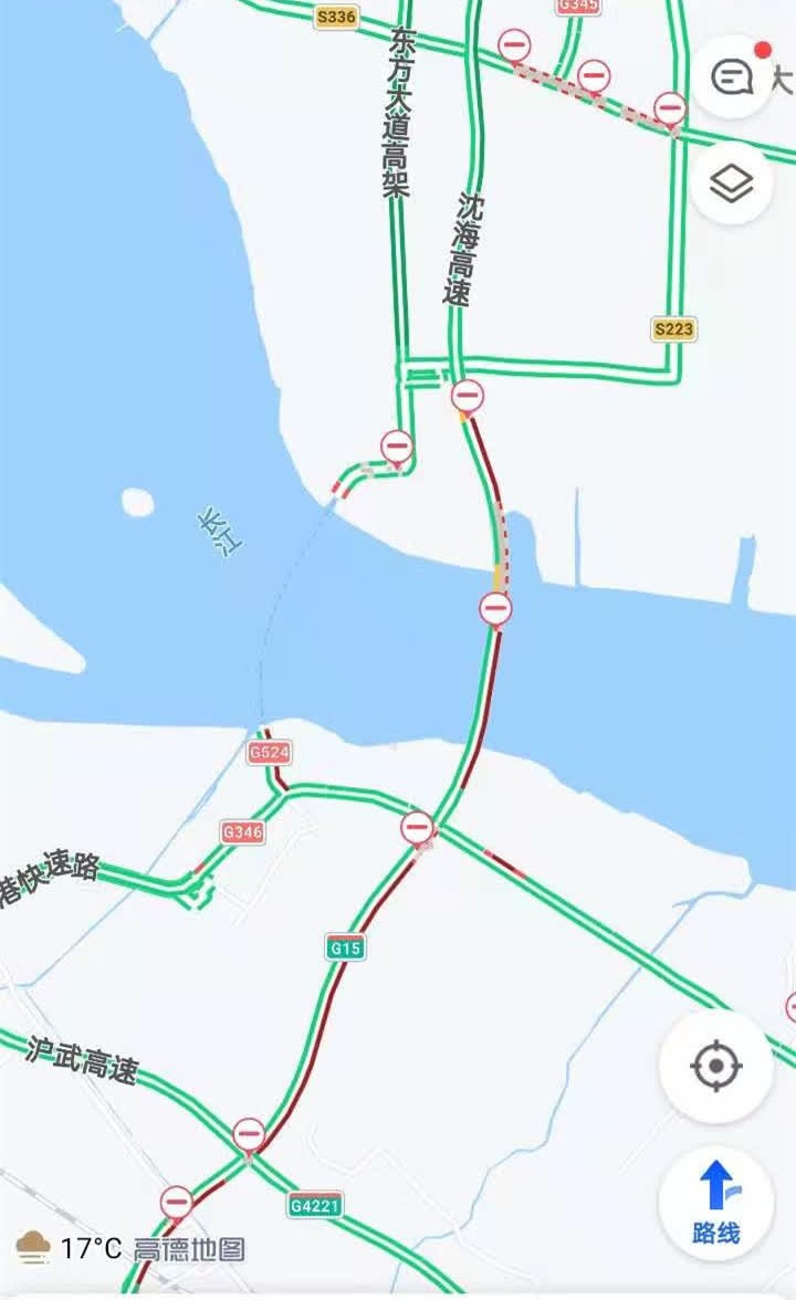 苏通大桥实时动态交通状况速览